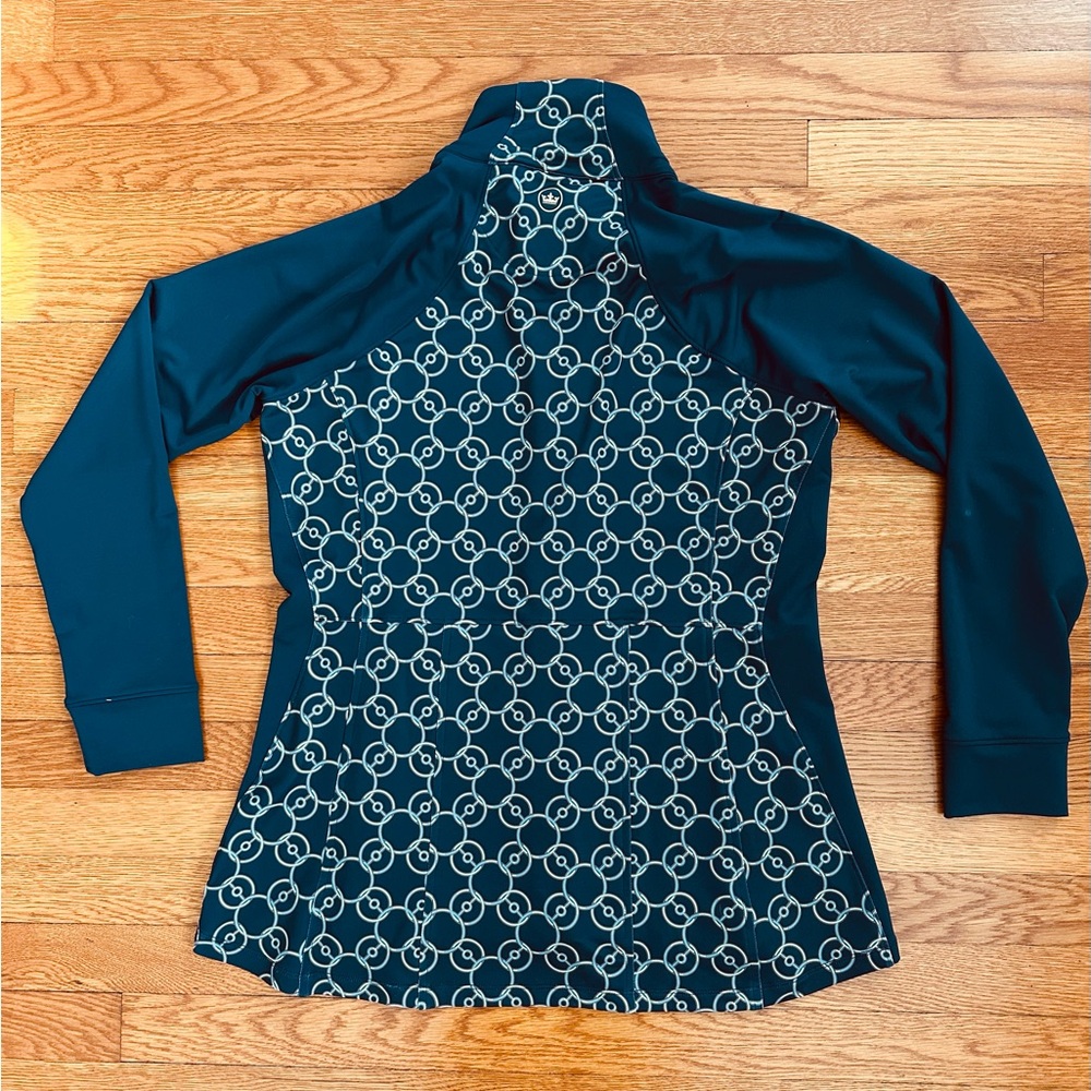 Peter Millar Navy and White Patterned Athletic Jacket - Picture 4 of 4